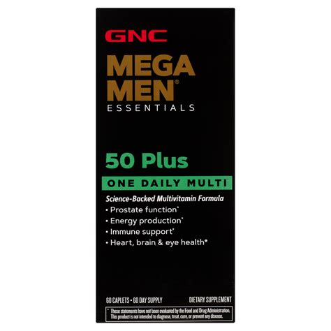 mega man vitamins review|GNC Mega Men 50 Plus Multivitamin Tablet .